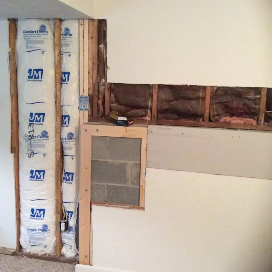 Wall insulation replacement during Structural Drying in Windsor